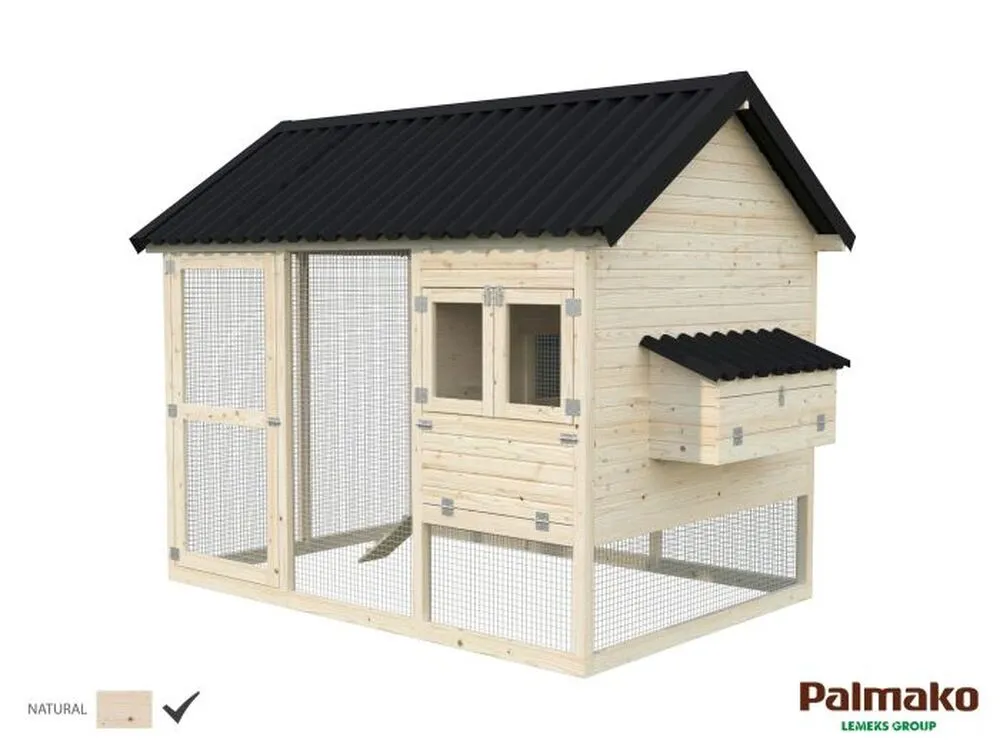Dřevěný kurník Palmako CHICK 6,7 m2