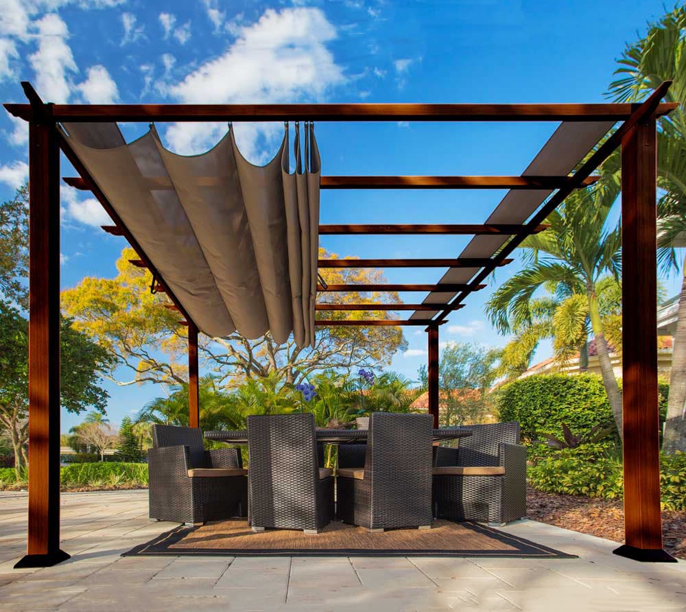 Paragon Outdoor hliníková pergola FLORIDA 1111 - Tmavě hnědá