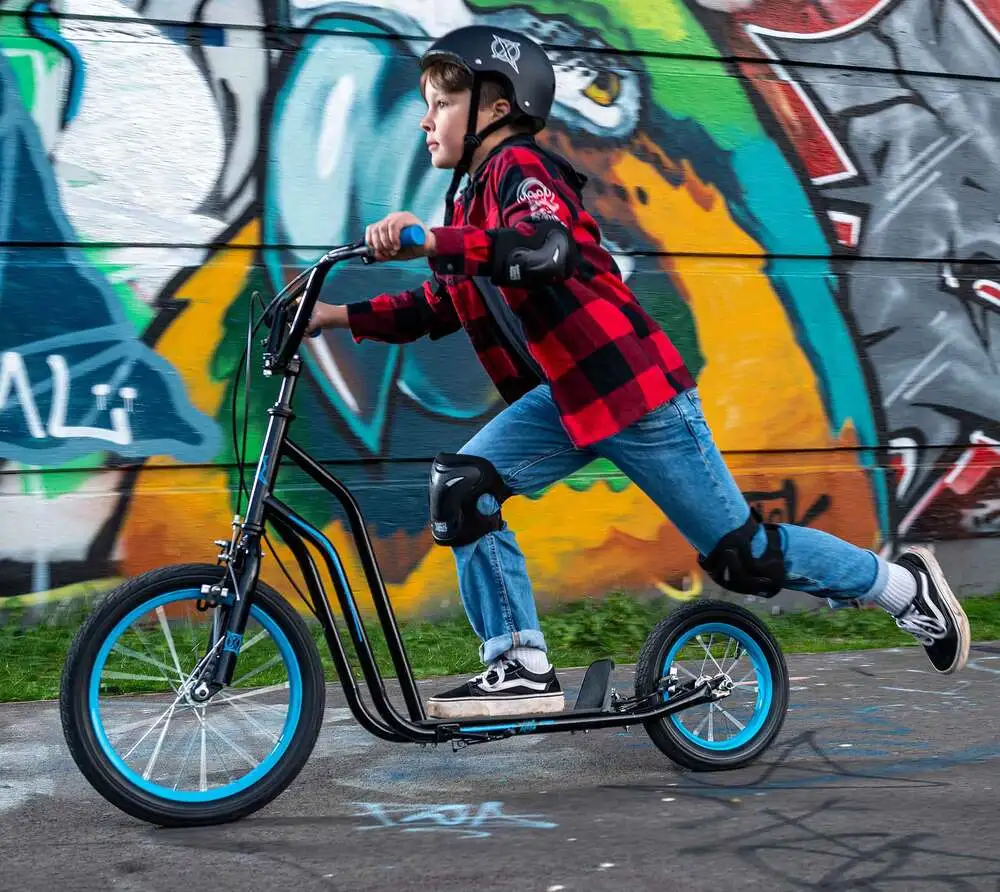 Koloběžka Xootz BMX Scooter Snake - Modrá