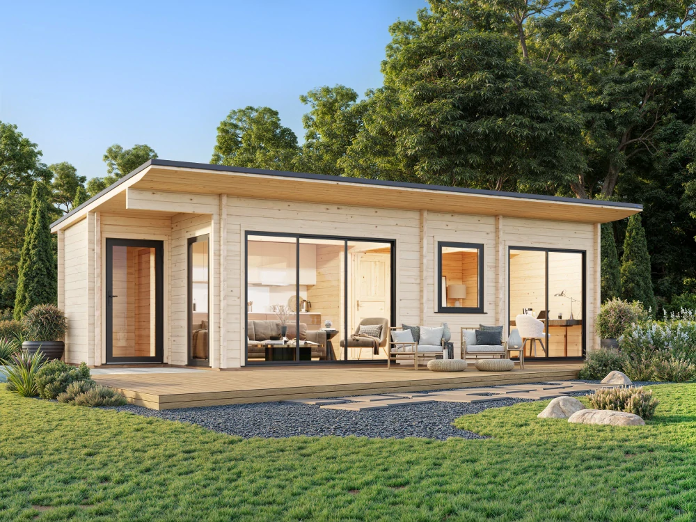 Zahradní domek Palmako CECILIA 32,0 m2 ( s posuvnými dveřmi s dvojitým sklem )