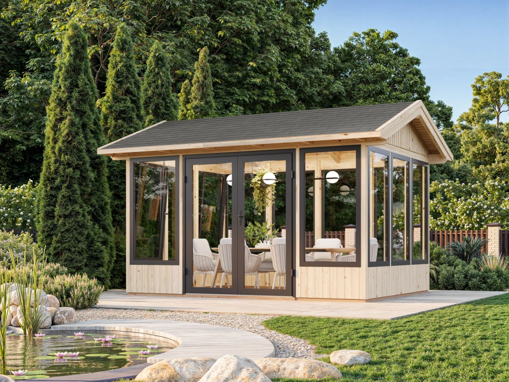 Zahradní domek Palmako ISABELLA 10,9 m2 (hliníková okna a dveře)