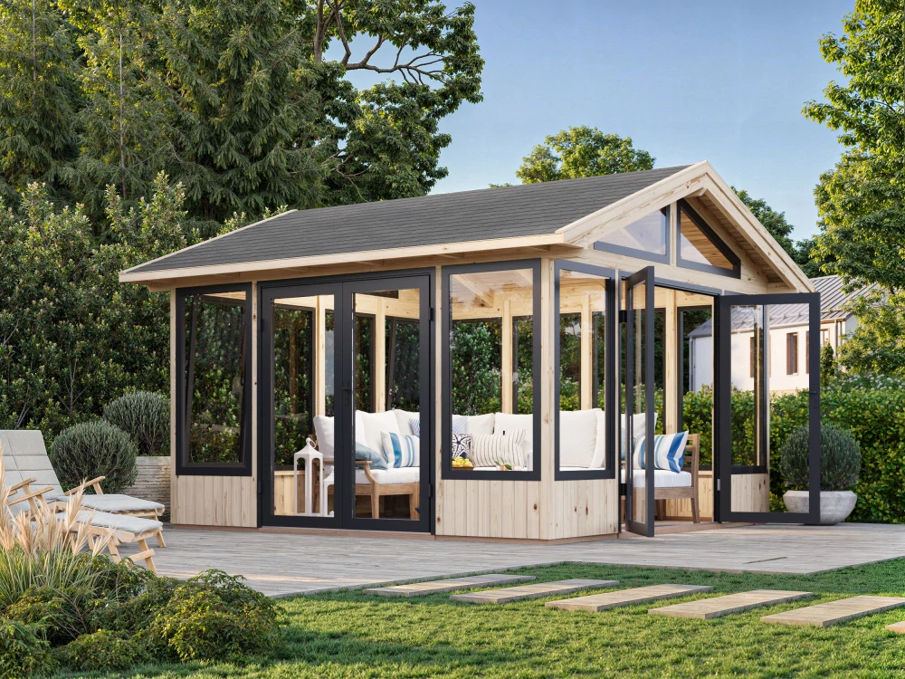 Zahradní domek Palmako ISABELLA 14,7 m2 (hliníková okna a dveře)
