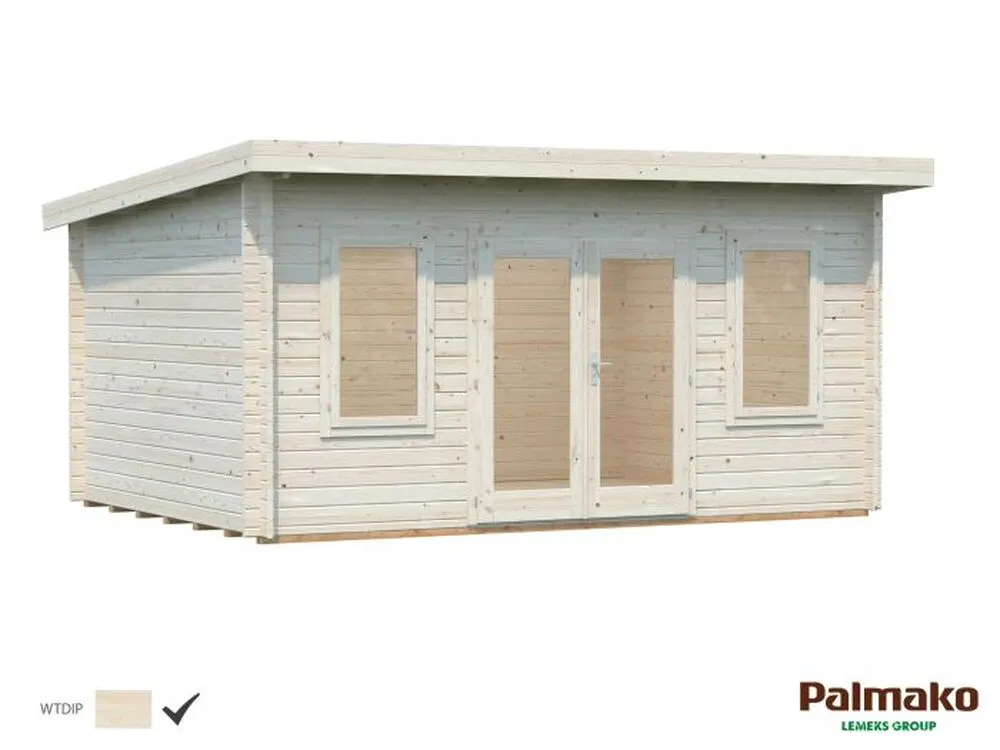 Zahradní domek Palmako LISA 14,2 m2 - Bílá impregnace - bezbarvá