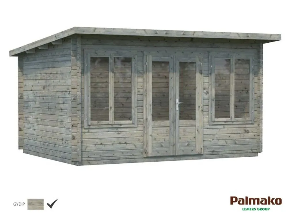 Zahradní domek Palmako LISA 11,5 m2 - Tmavě šedá imregnace