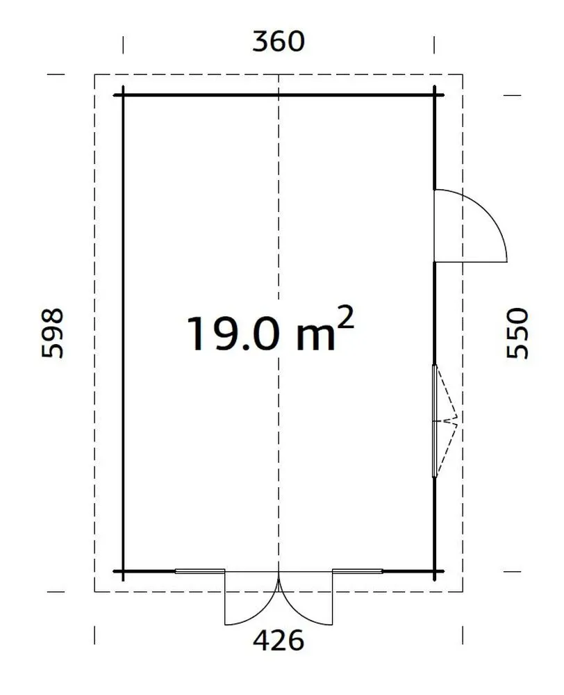 Zahradní domek Palmako IRENE 19,0 m2