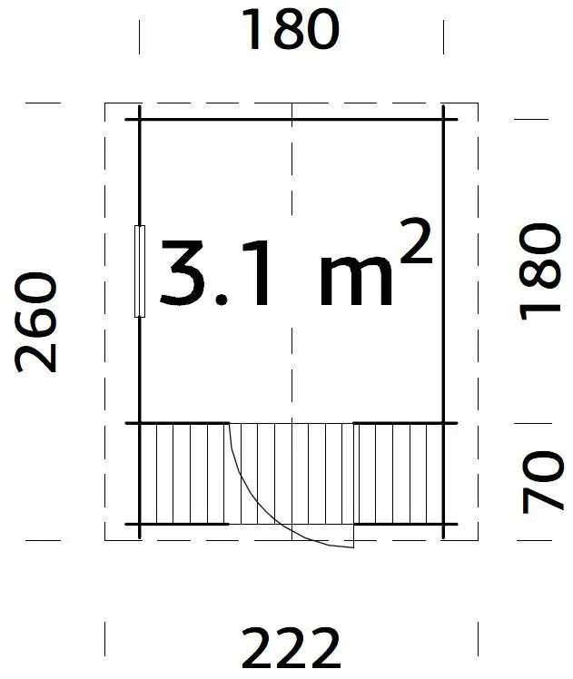 Dětský domek Palmako STINA 3,1 m2