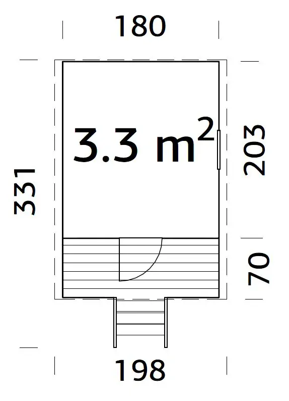 Dětský domek Palmako HUCK 3,3 m2