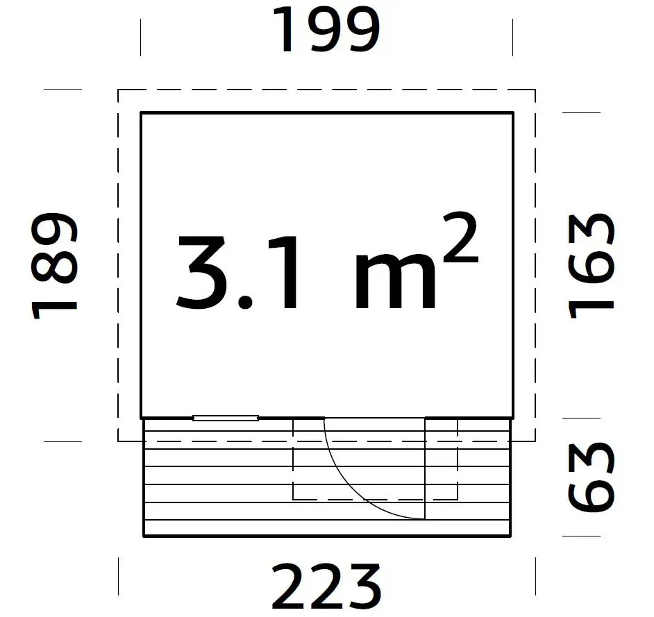 Dětský domek Palmako HARRY 3,1 m2