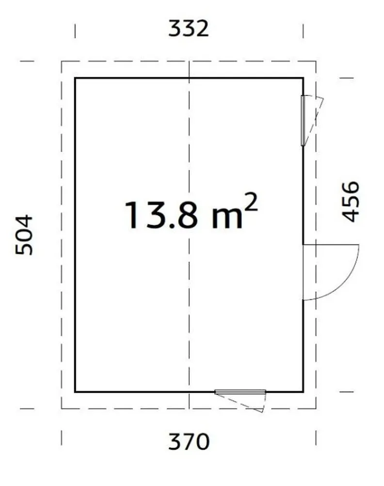 Zahradní domek Palmako HEDWIG 13,6 m2