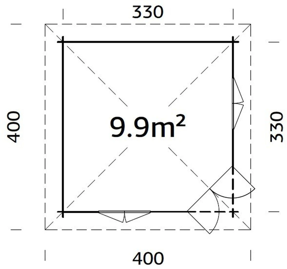 Zahradní domek Palmako MELANIE 9,9 m2