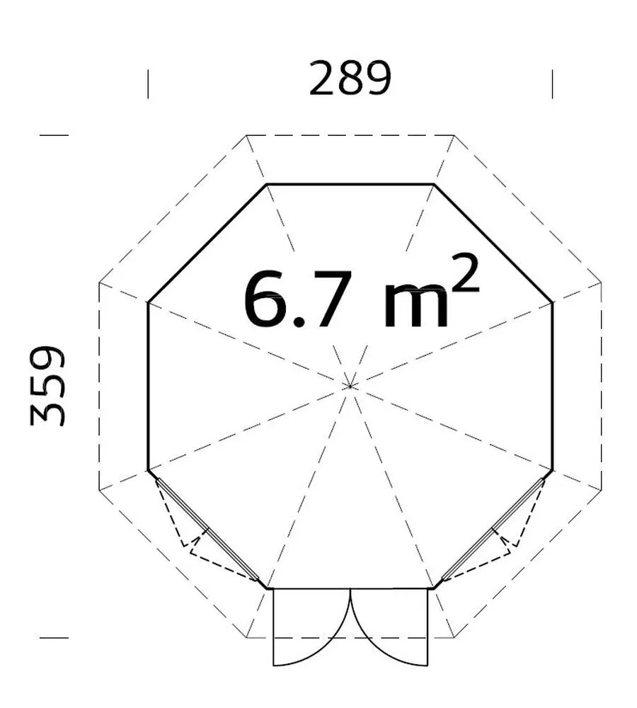 Zahradní altán Palmako VERONICA_2 6,7 m2