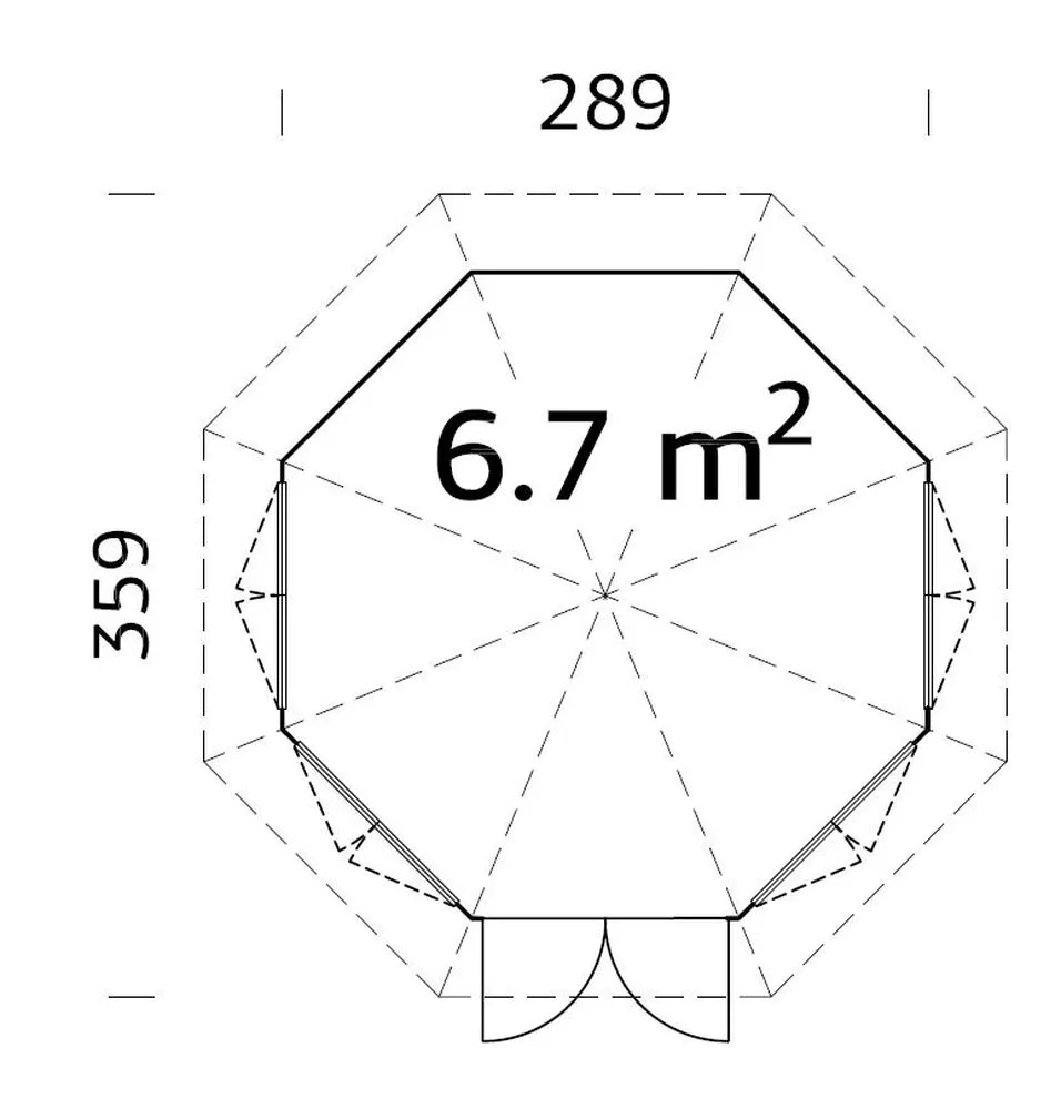 Zahradní altán Palmako VERONICA_4 6,7 m2