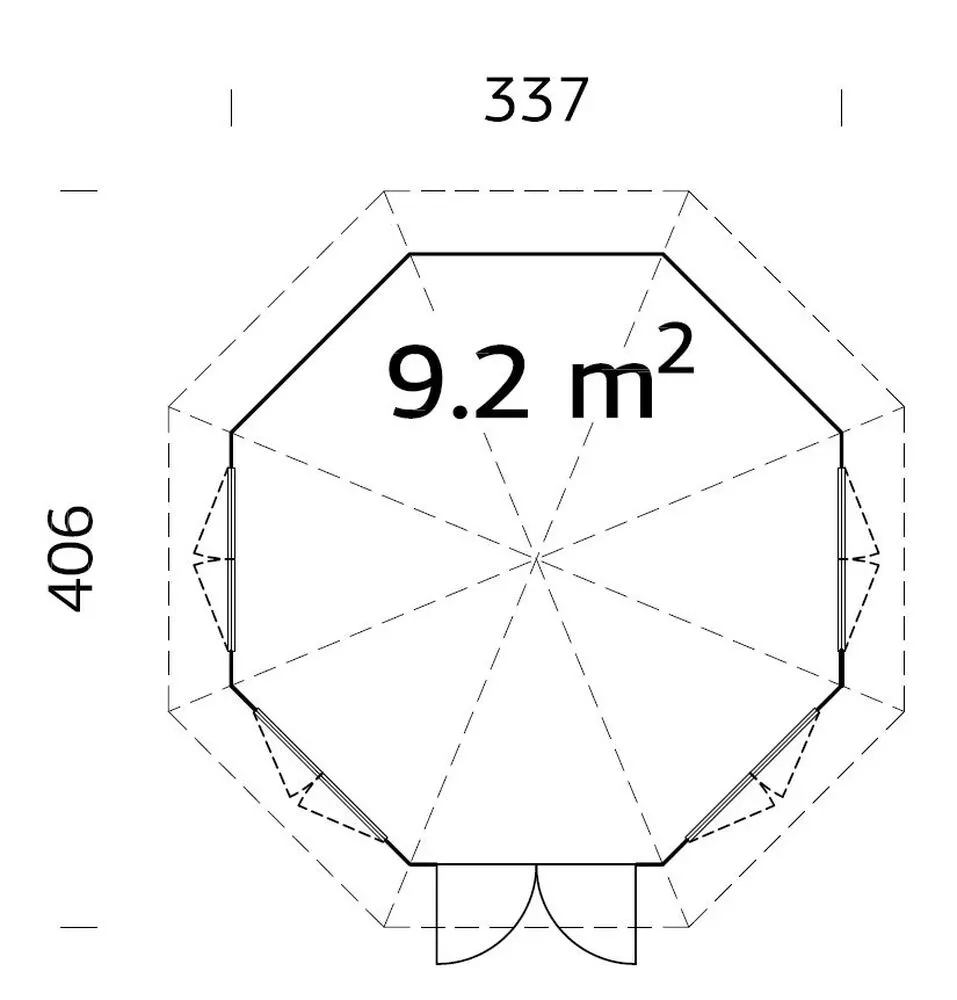 Zahradní altán Palmako VERONICA_4 9,2 m2
