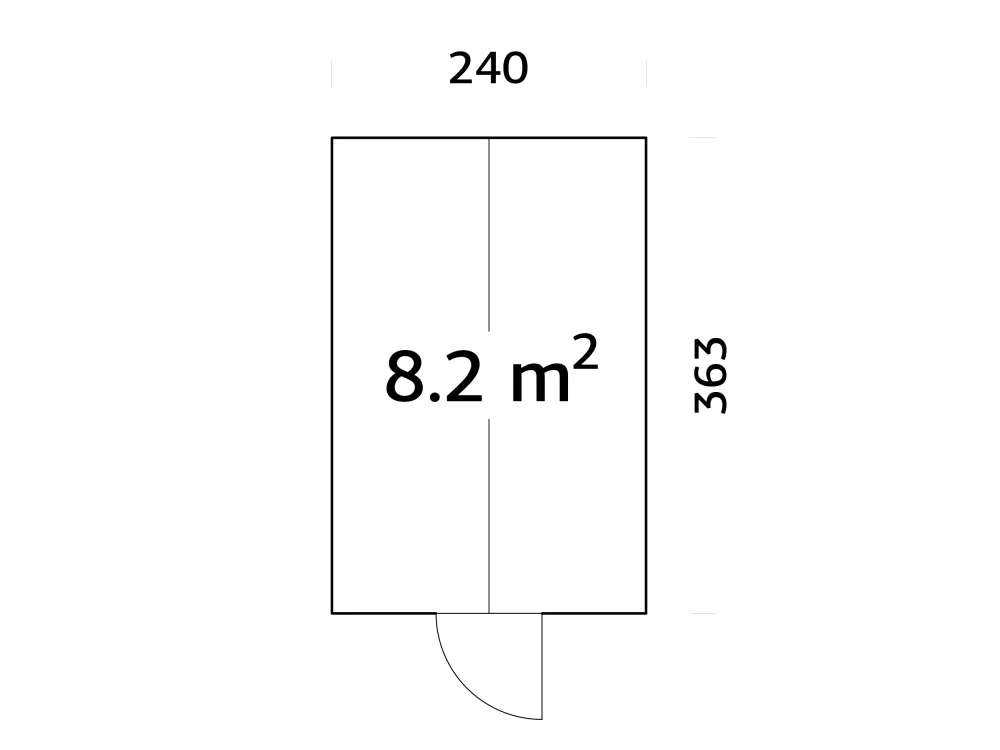 Zimní zahrada Palmako EMILIA 8,2 m2