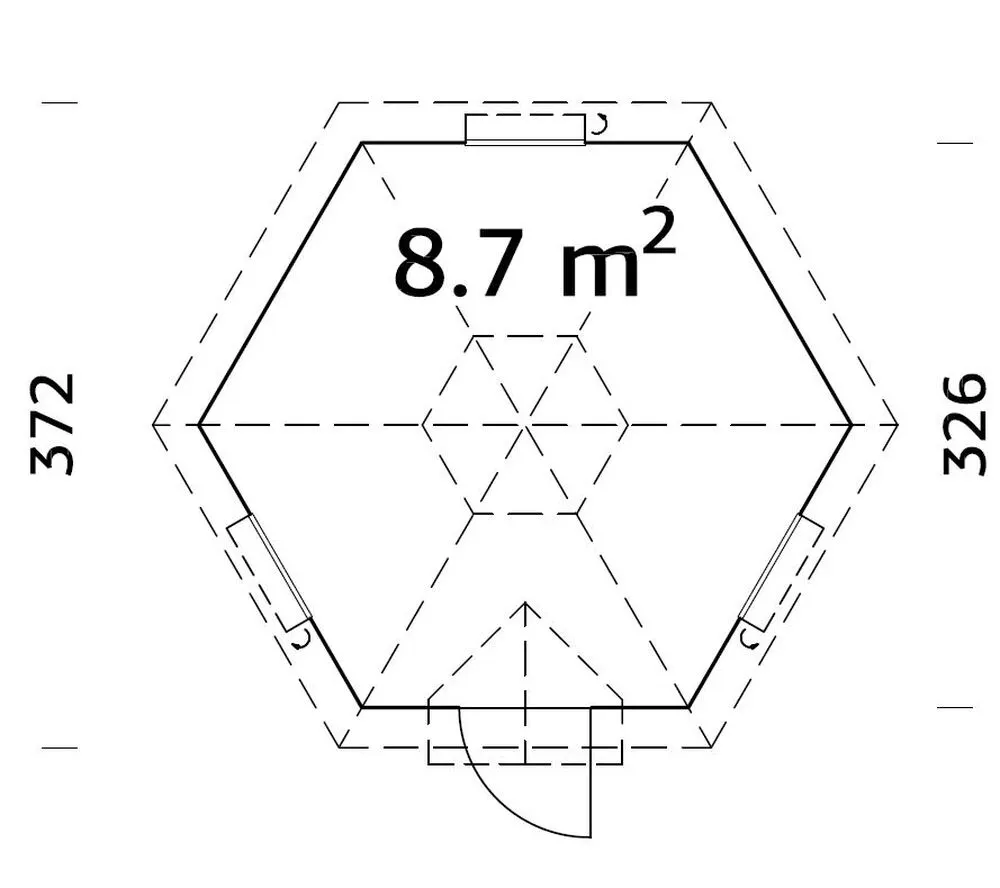 Zahradní domek Palmako GRILL KOTA EVA 8,7 m2