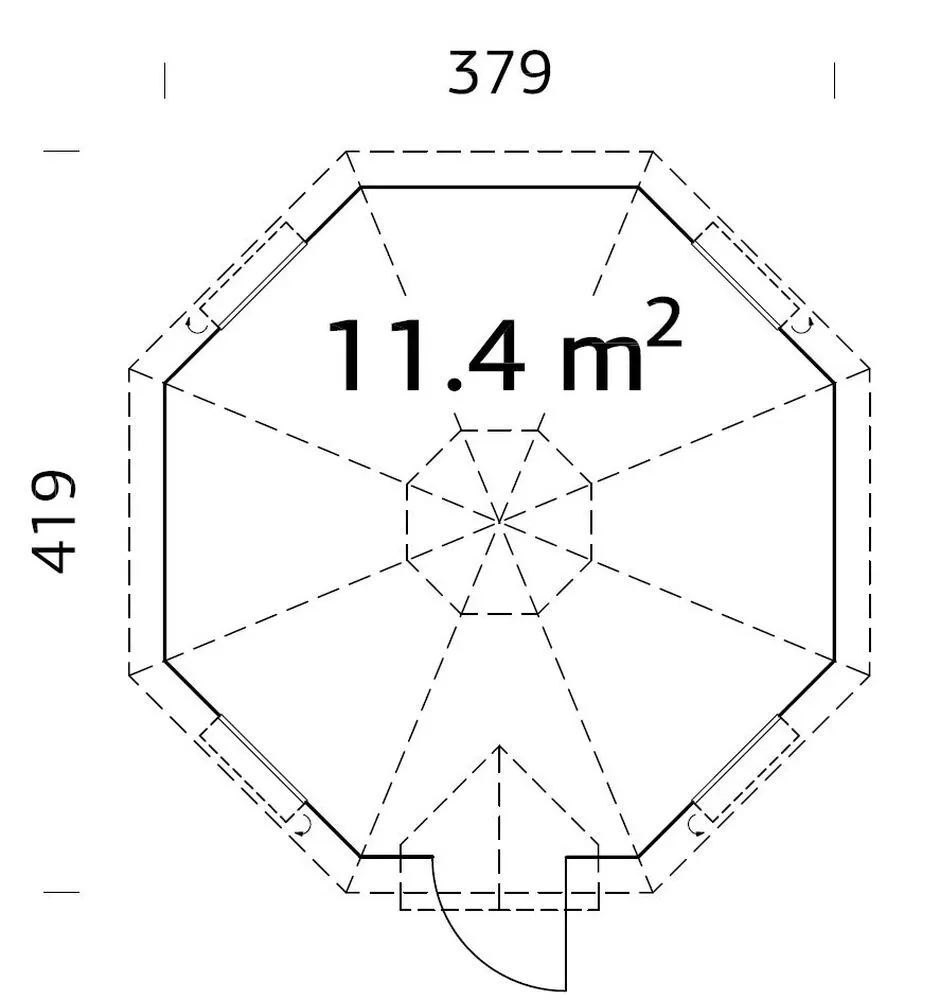 Zahradní domek Palmako GRILL KOTA EVA 11,4 m2