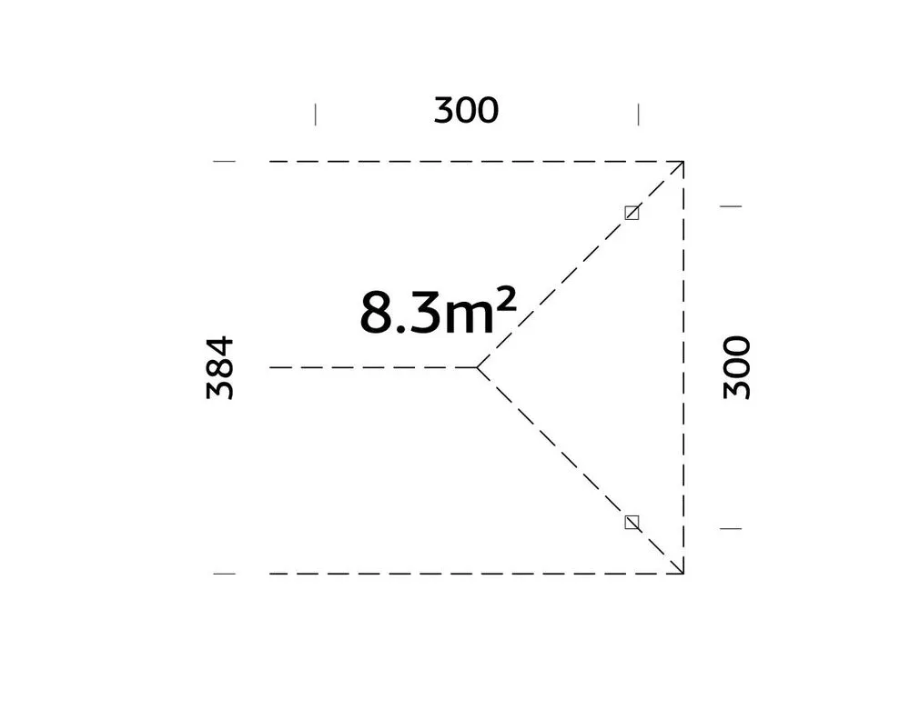Extra střecha 8,3 m2 pro Palmako BIANCA