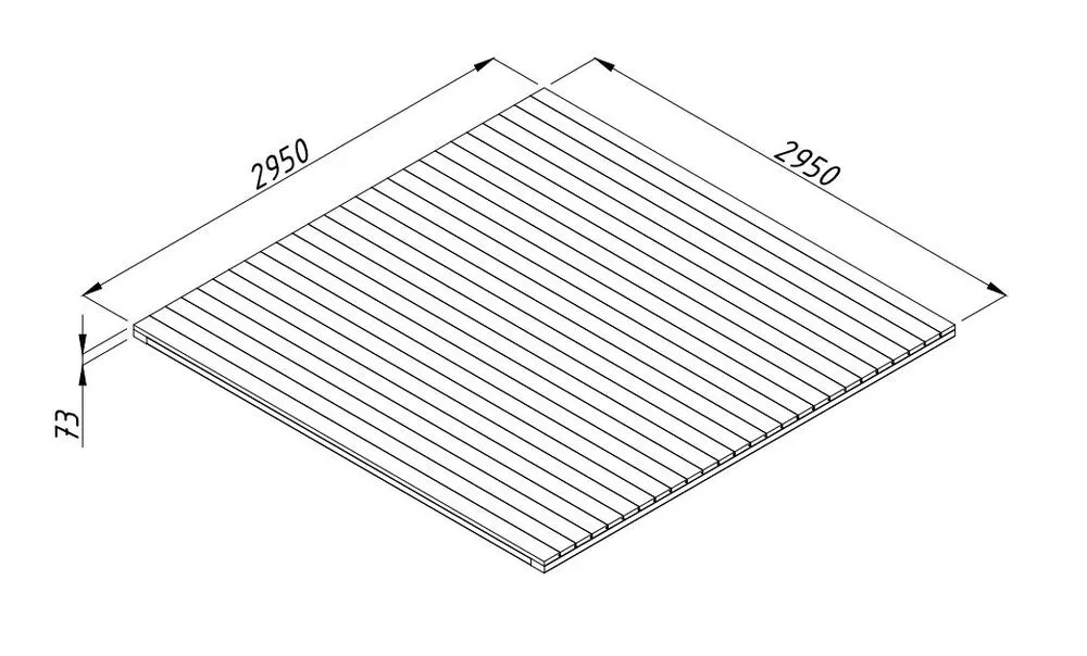Podlaha vnitřní pro Palmako BIANCA 8,6 m2