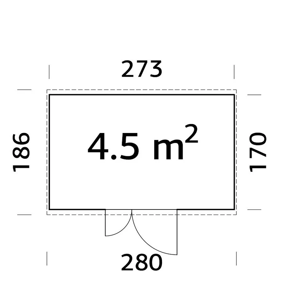 Zahradní domek Palmako LEIF 4,5 m2 