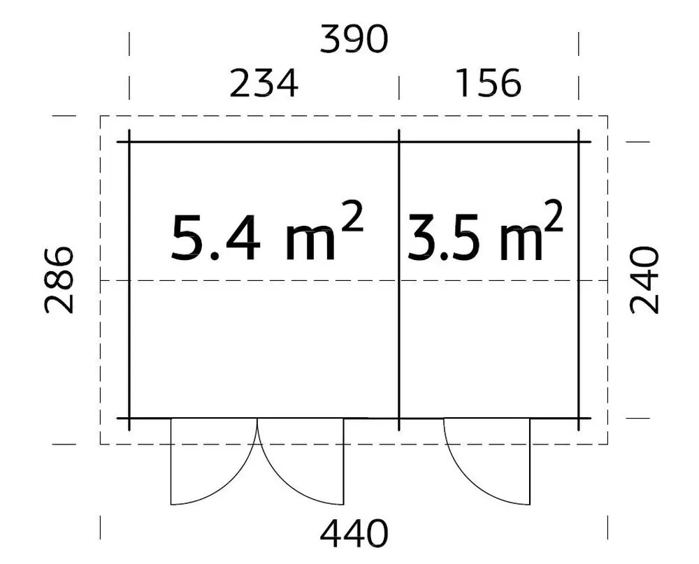 Zahradní domek Palmako JARI 8,9 m2