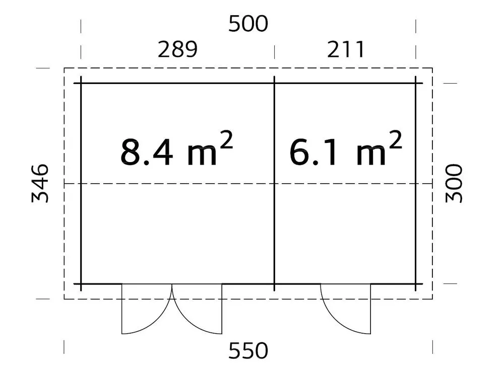Zahradní domek Palmako JARI 14,5 m2