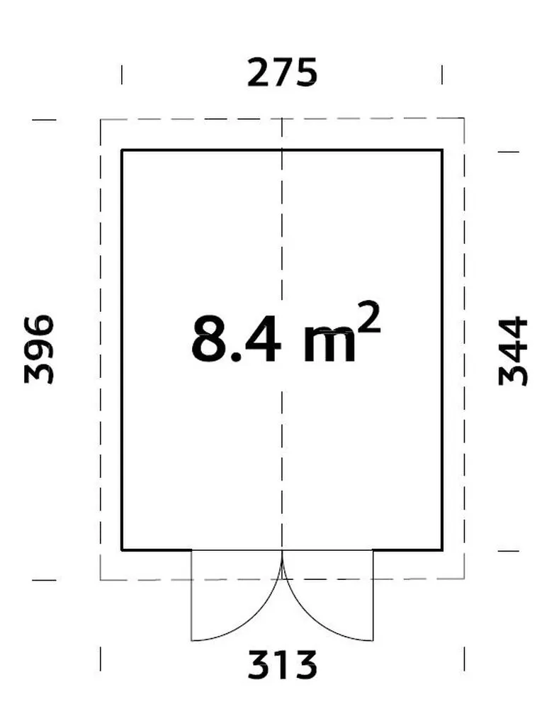 Zahradní domek Palmako MARTIN 8,4 m2 
