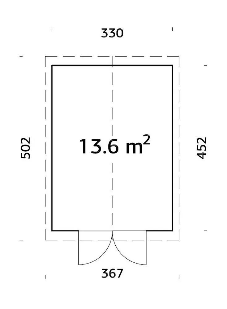 Zahradní domek Palmako MARTIN 13,6 m2