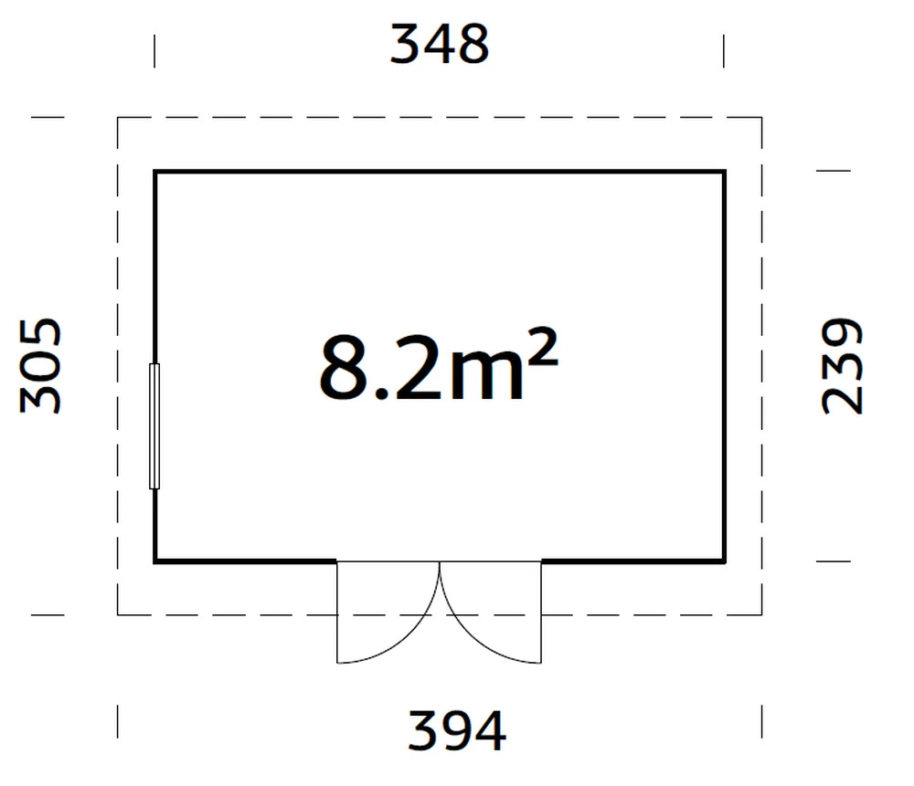 Zahradní domek Palmako STIG 8,2 m2