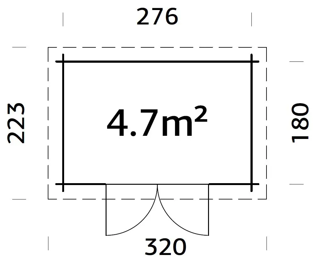 Zahradní domek Palmako ALICE 4,7 m2