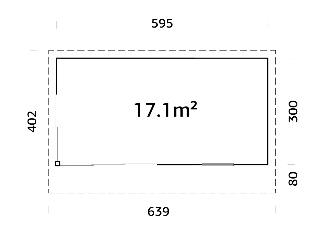 Zahradní domek Palmako ANDREA 17,1 m2 SLIDE PLUS