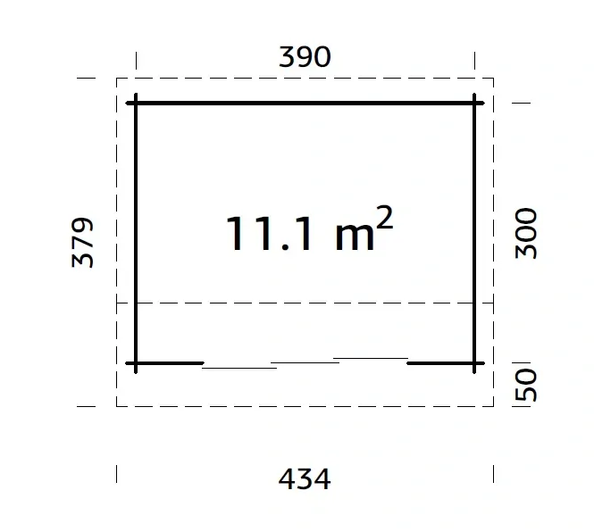 Zahradní domek Palmako INES 11,1 m2 SLIDE