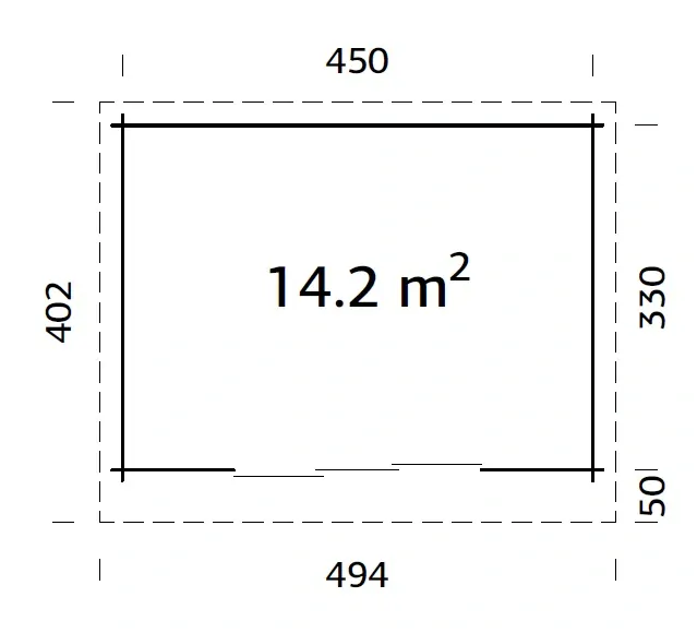 Zahradní domek Palmako LEA 14,2 m2 SLIDE