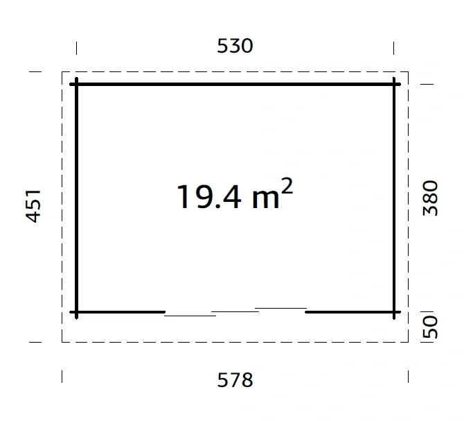 Zahradní domek Palmako LEA 19,4 m2 SLIDE