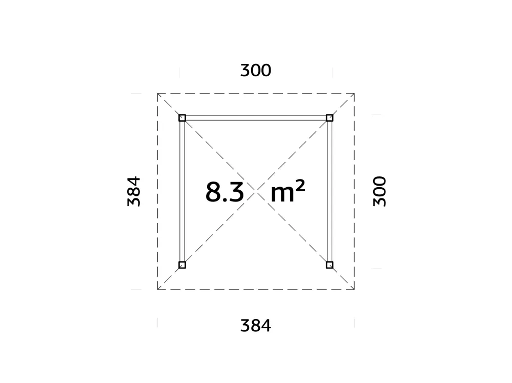 Zahradní domek Palmako BIANCA 8,3 m2 SET 101