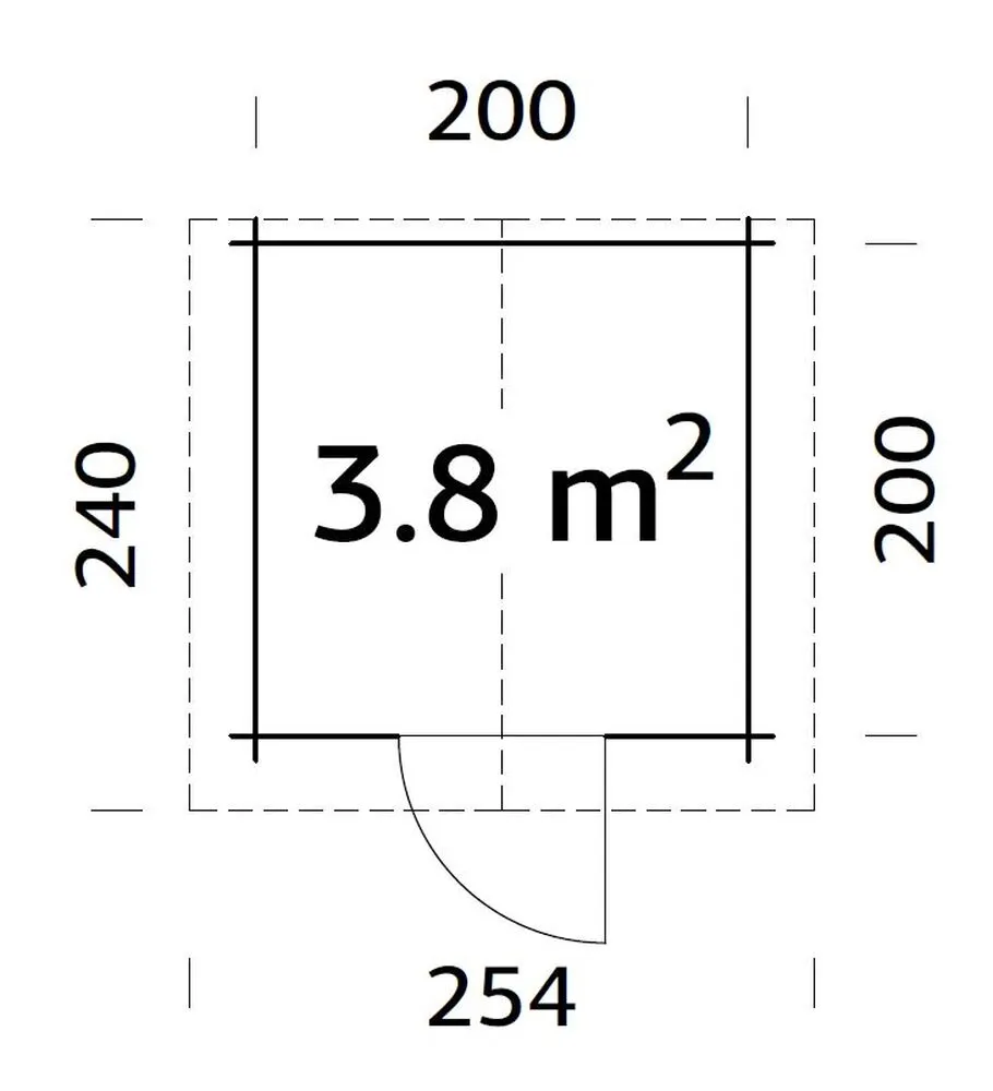 Zahradní domek Palmako VIVIAN 3,8 m2