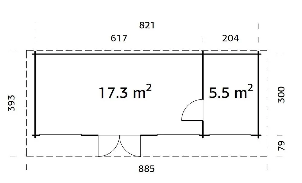 Zahradní domek Palmako HEIDI 22,8 m2