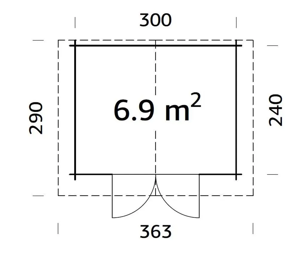 Zahradní domek Palmako VIVIAN 6,9 m2