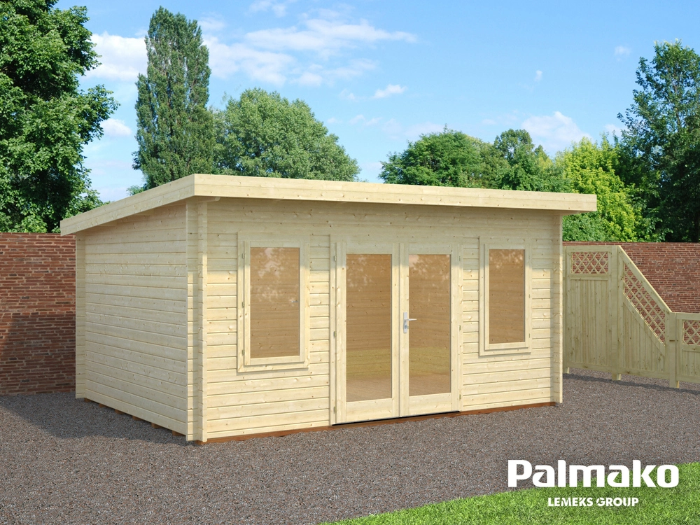 Zahradní domek Palmako LISA 14,2 m2 - Tmavě šedá imregnace