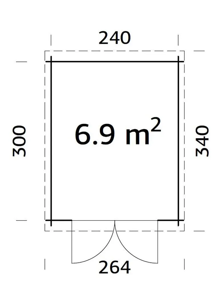 Zahradní domek Palmako ELLA 6,9 m2