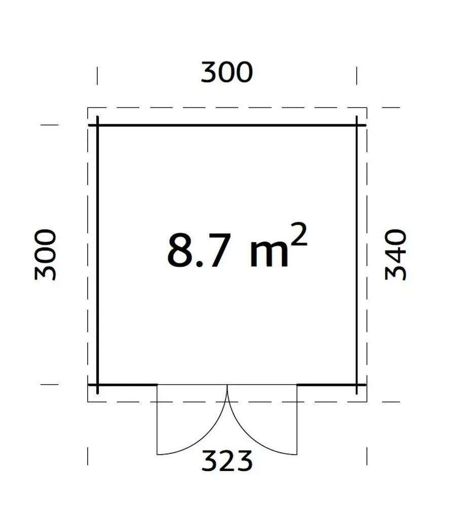 Zahradní domek Palmako ELLA 8,7 m2