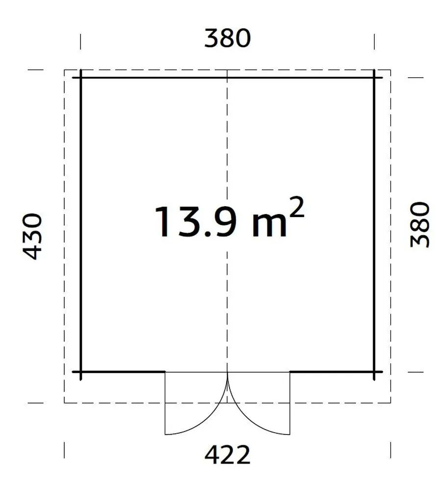 Zahradní domek Palmako LOTTA 13,9 m2