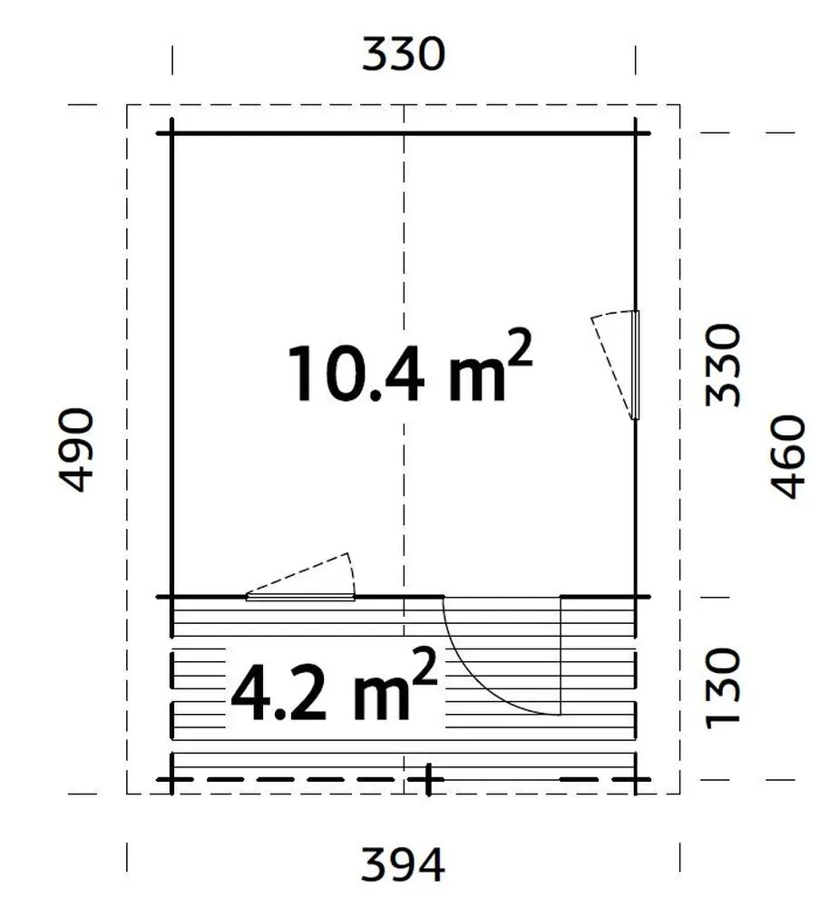 Zahradní domek Palmako EMMA 10,4 + 4,2 m2