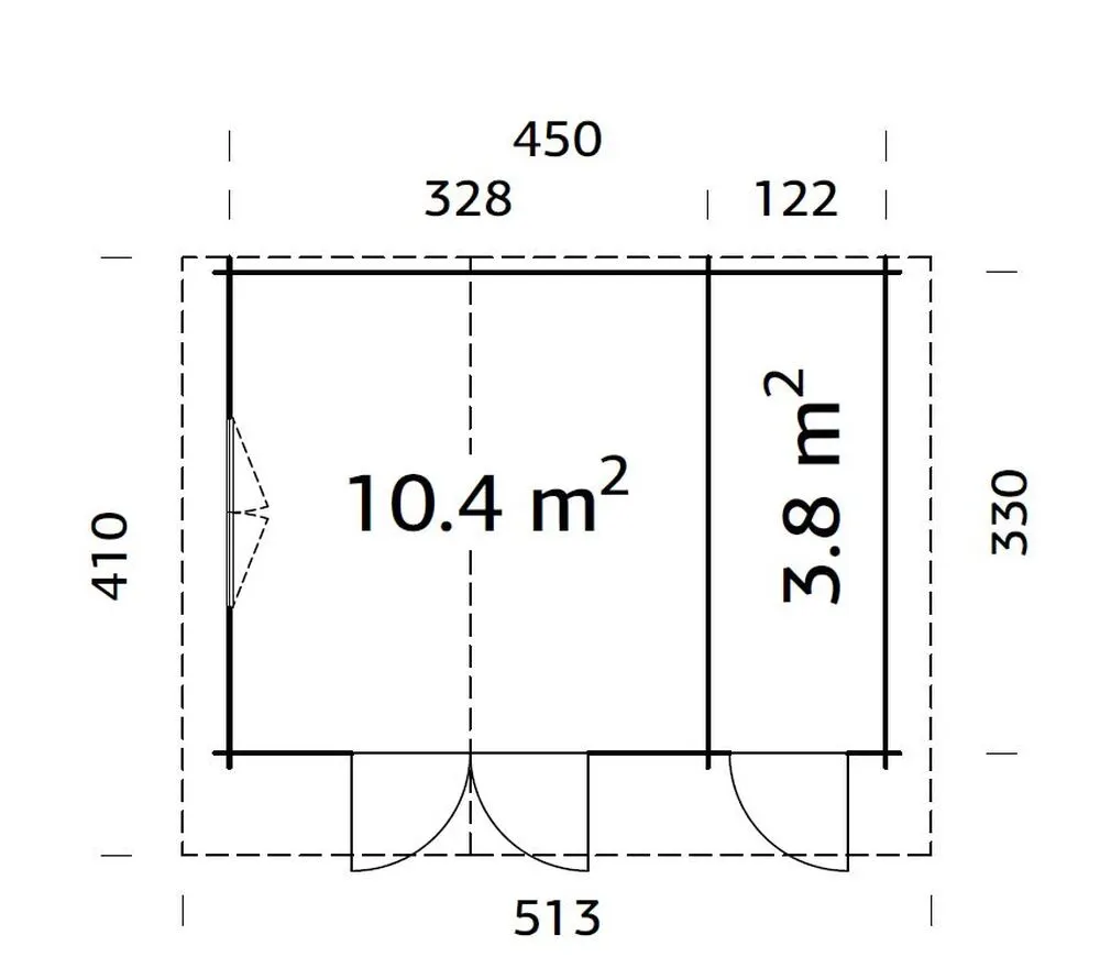 Zahradní domek Palmako EMMA 14,2 m2