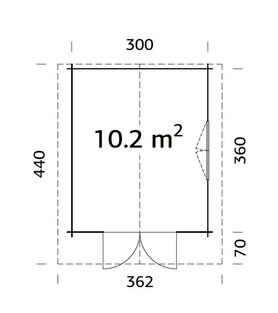 Zahradní domek Palmako SALLY 10,2 m2