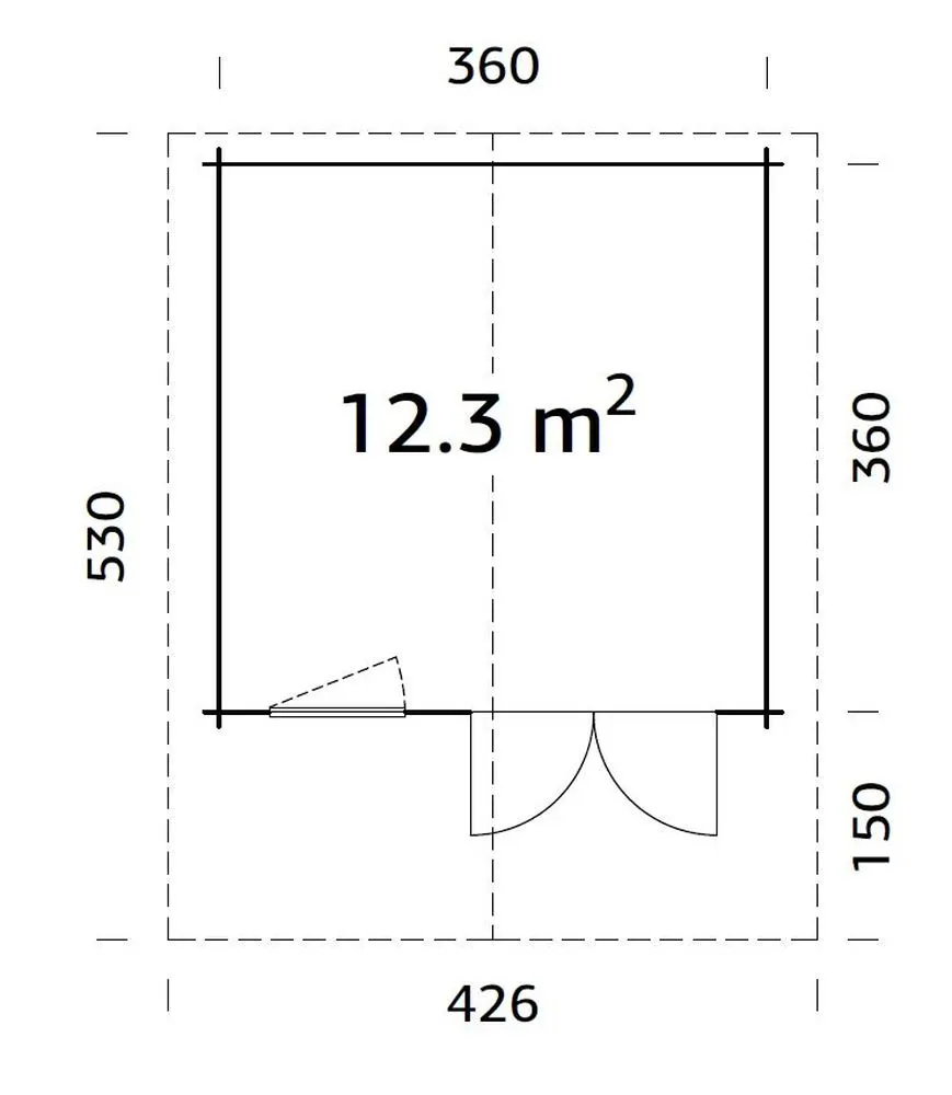 Zahradní domek Palmako SALLY 12,3 m2