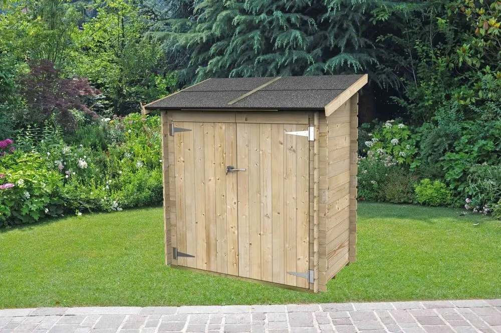 Zahradní domek ALCE AMBROGIO 155x85 cm, tl.16 mm - Zelená barva