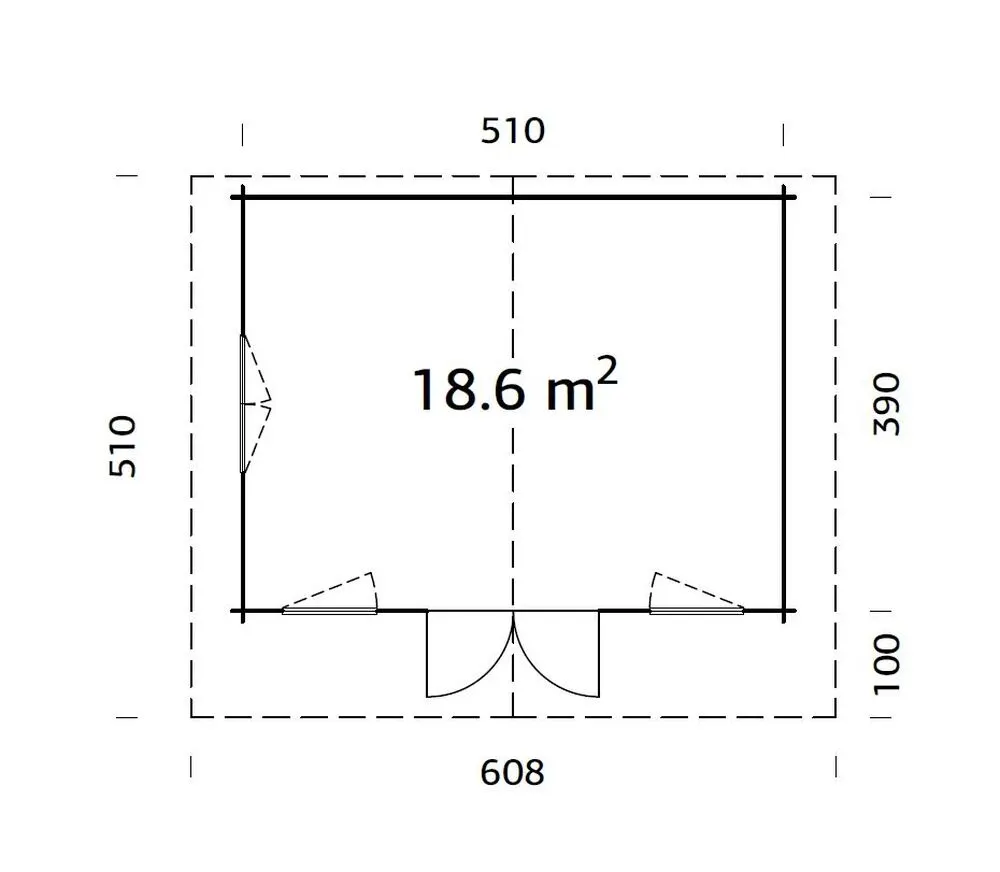 Zahradní domek Palmako HELENA 18,6 m2