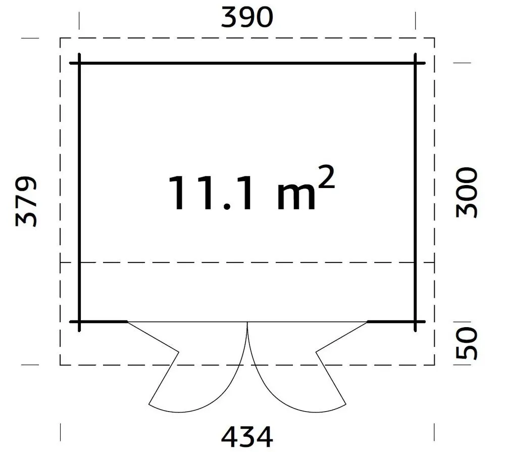Zahradní domek Palmako INES 11,1 m2