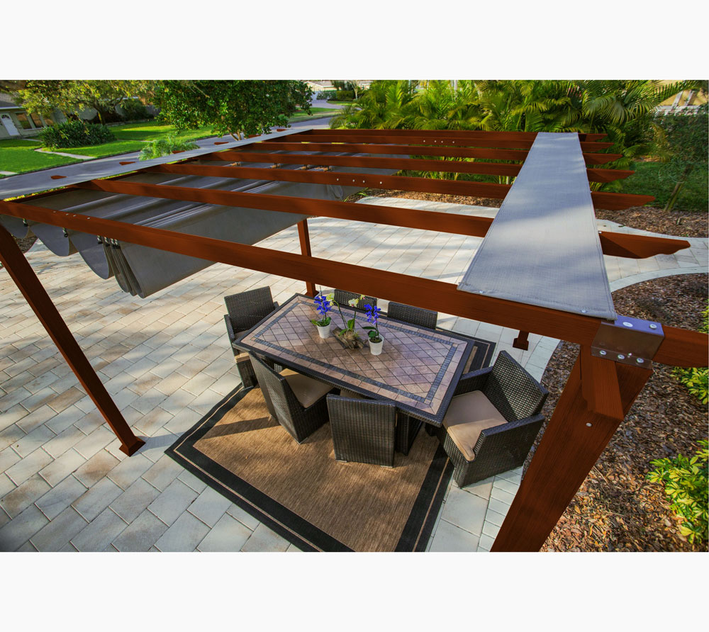Paragon Outdoor hliníková pergola FLORIDA 1111 - Tmavě hnědá