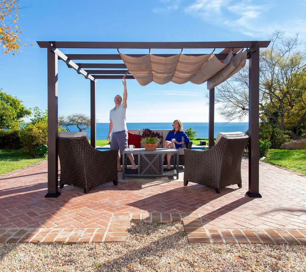 Paragon Outdoor hliníková pergola MODENA 1220 - Hnědá